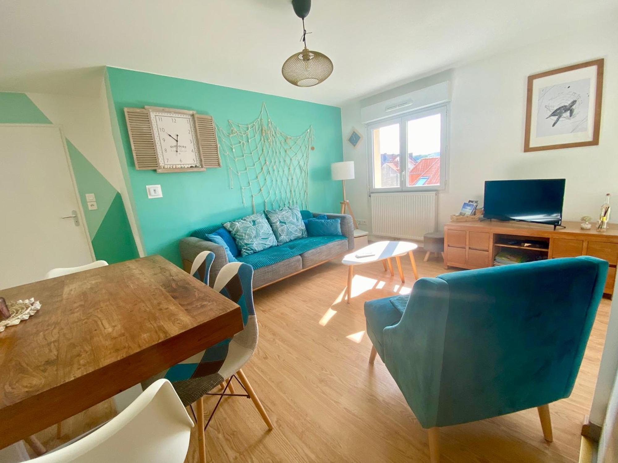 Fl'Heurt De Mer Appartement Au Pied De La Plage, Vue Mer Le Portel Luaran gambar
